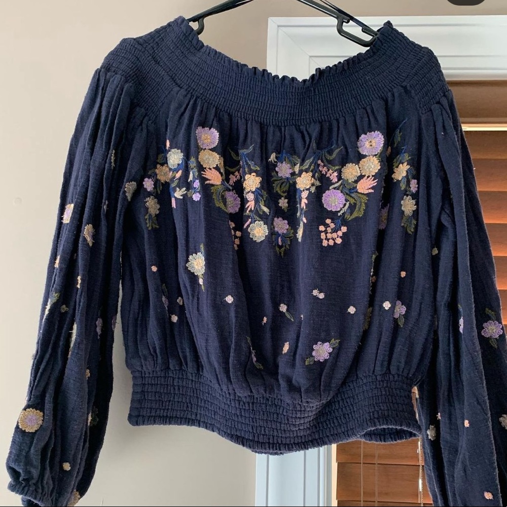 Free People off the shoulder top.